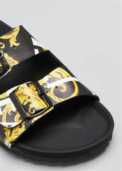 versace sandals for men|versace jeans couture slides.